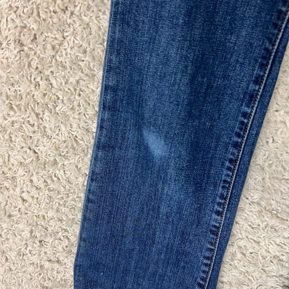 Barneys New York Jeans Womens 26 Blue Denim Raw Hem Stretch Mid Rise - Picture 2 of 10
